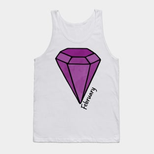 February Amethyst Birthstone Tank Top